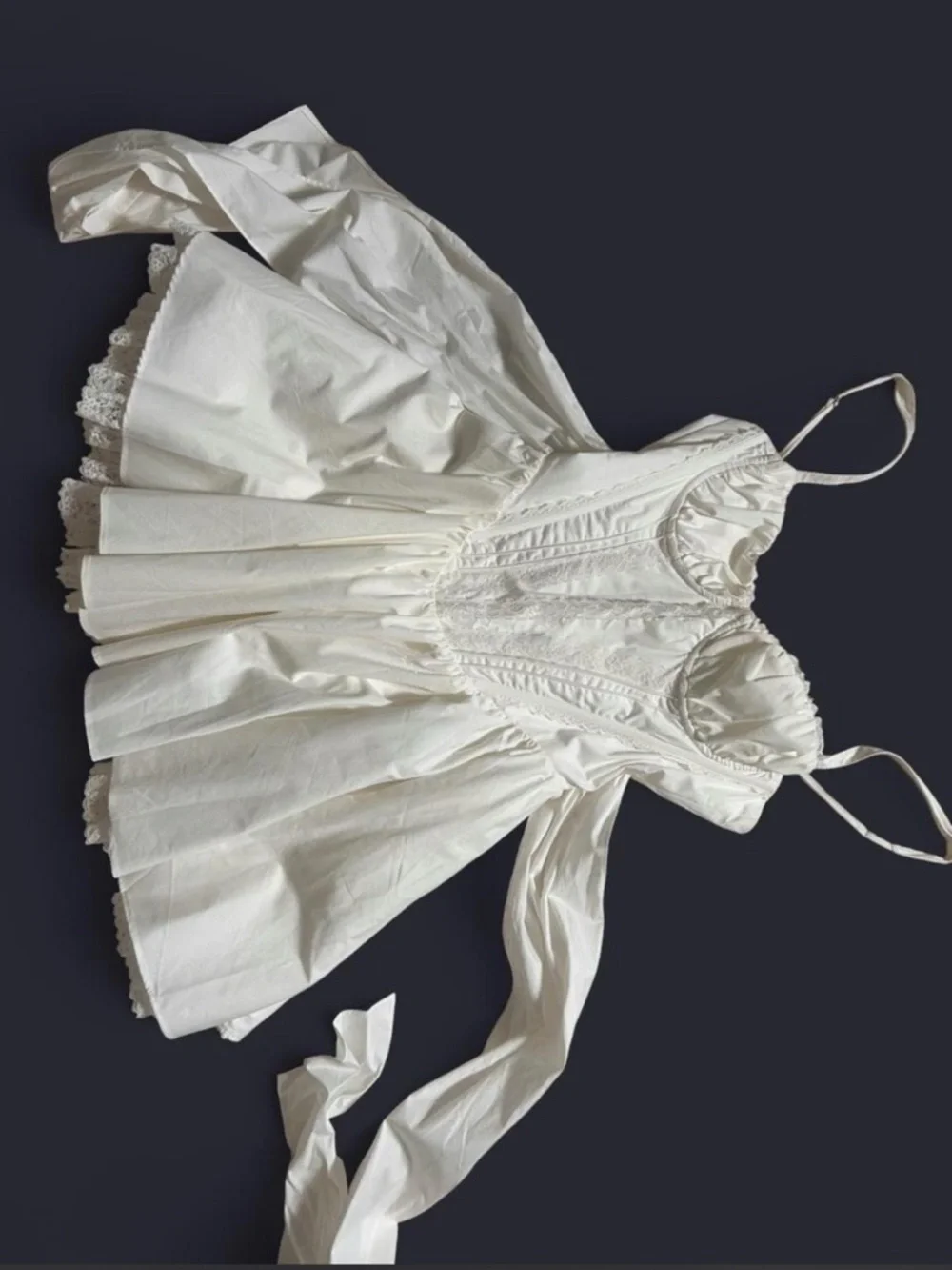 BABYBOO White Corset-Style Mini Dress - Picture 3 of 4